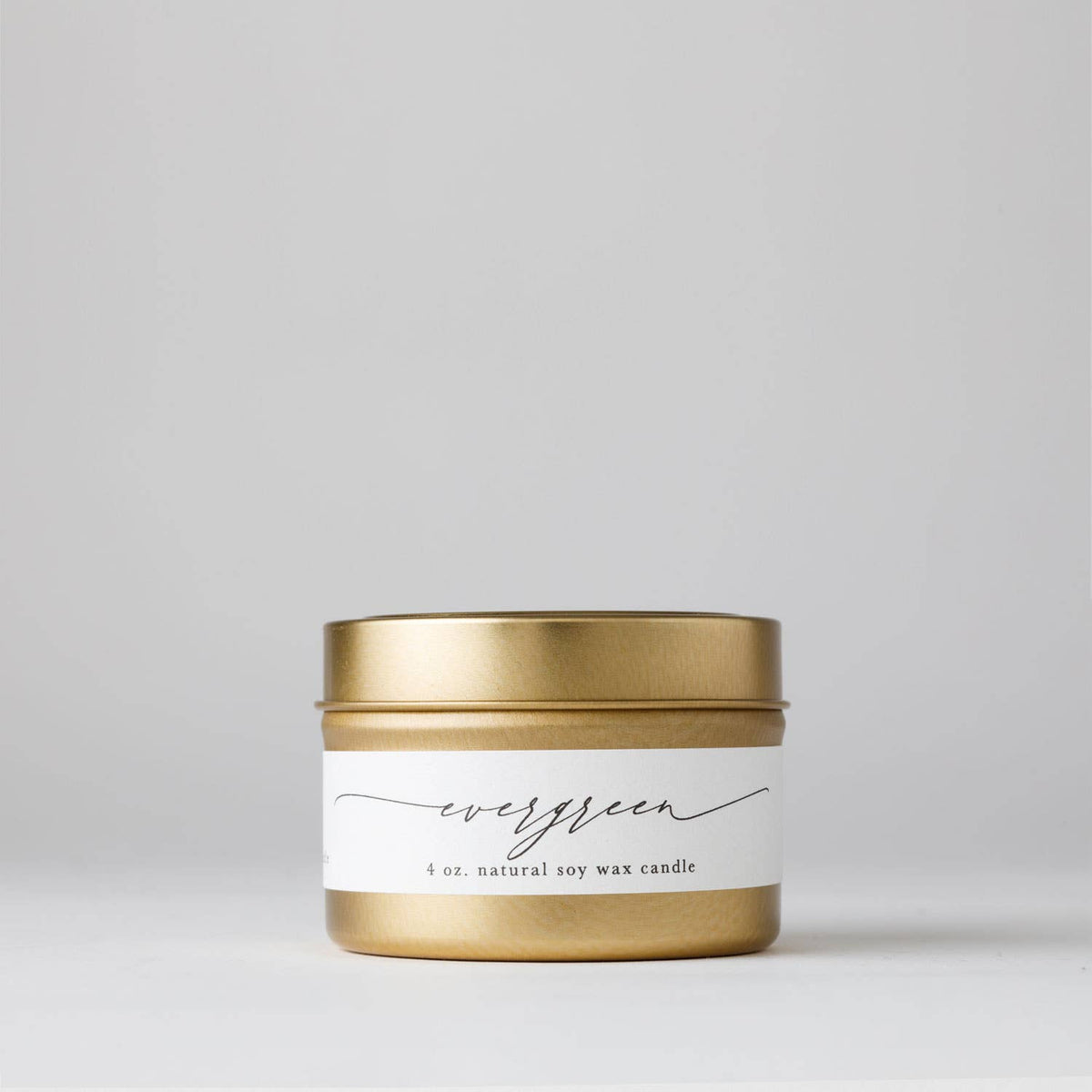 Evergreen : Tin Soy Candle - Seasonal Winter Christmas