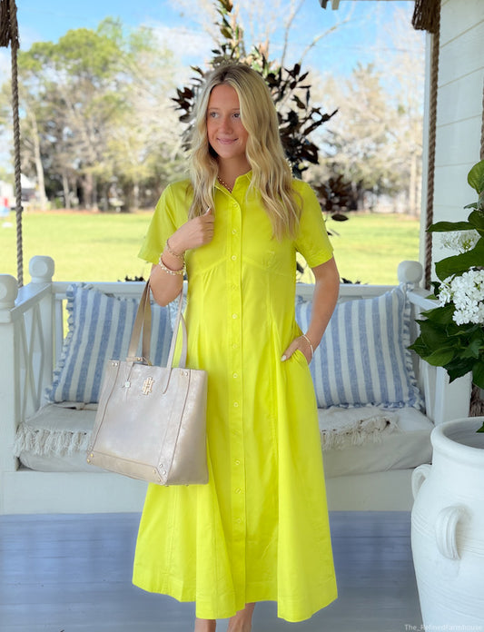 The Gold Kiwi Midi Dress