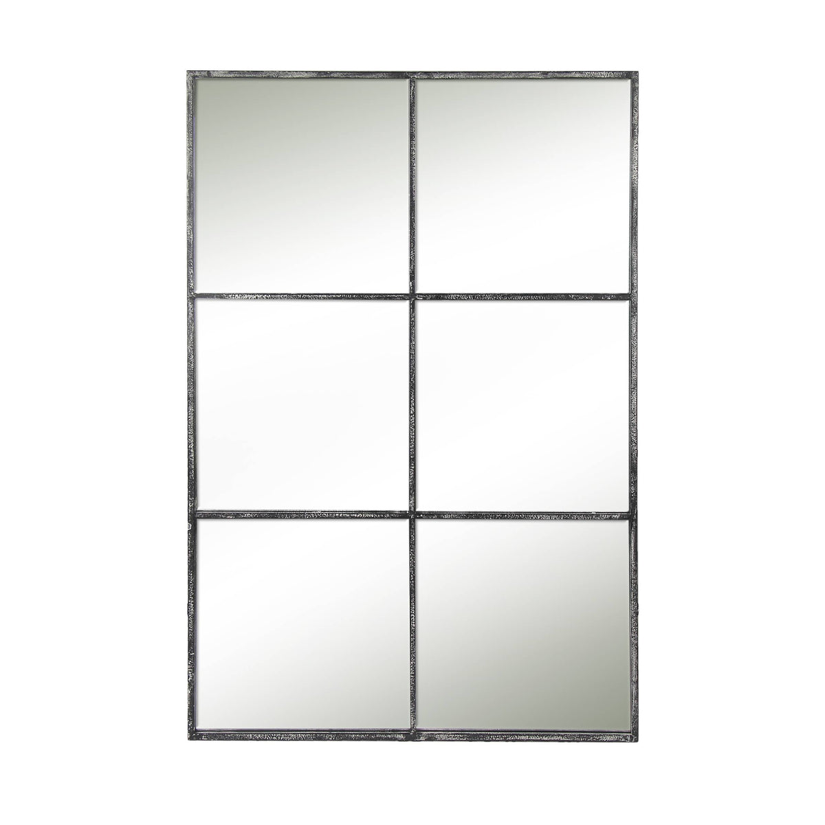 Metal Six Pane Mirror 31.5" x 46.5"