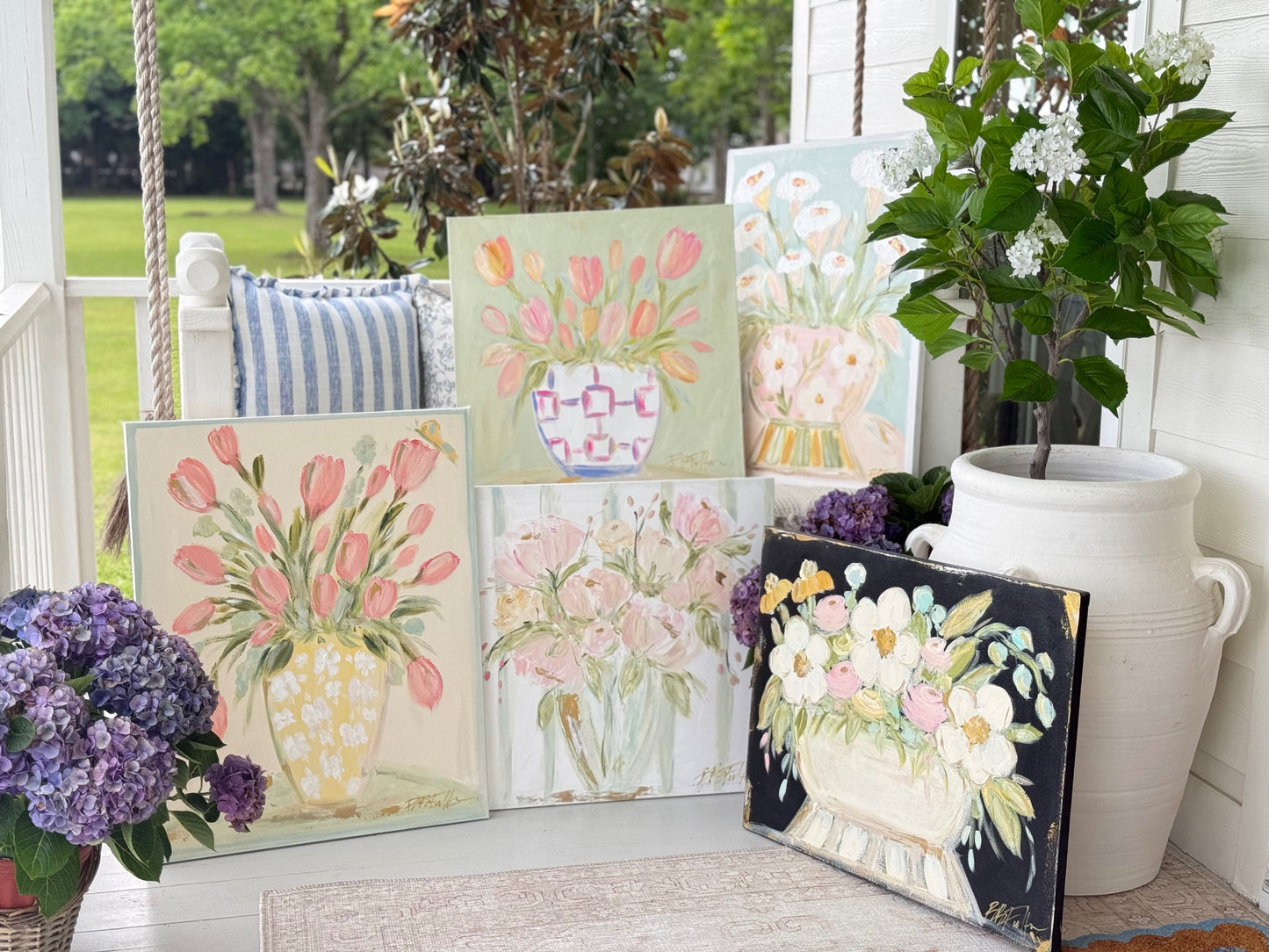 Spring Gathering | Hand Painted Original | 24x24
