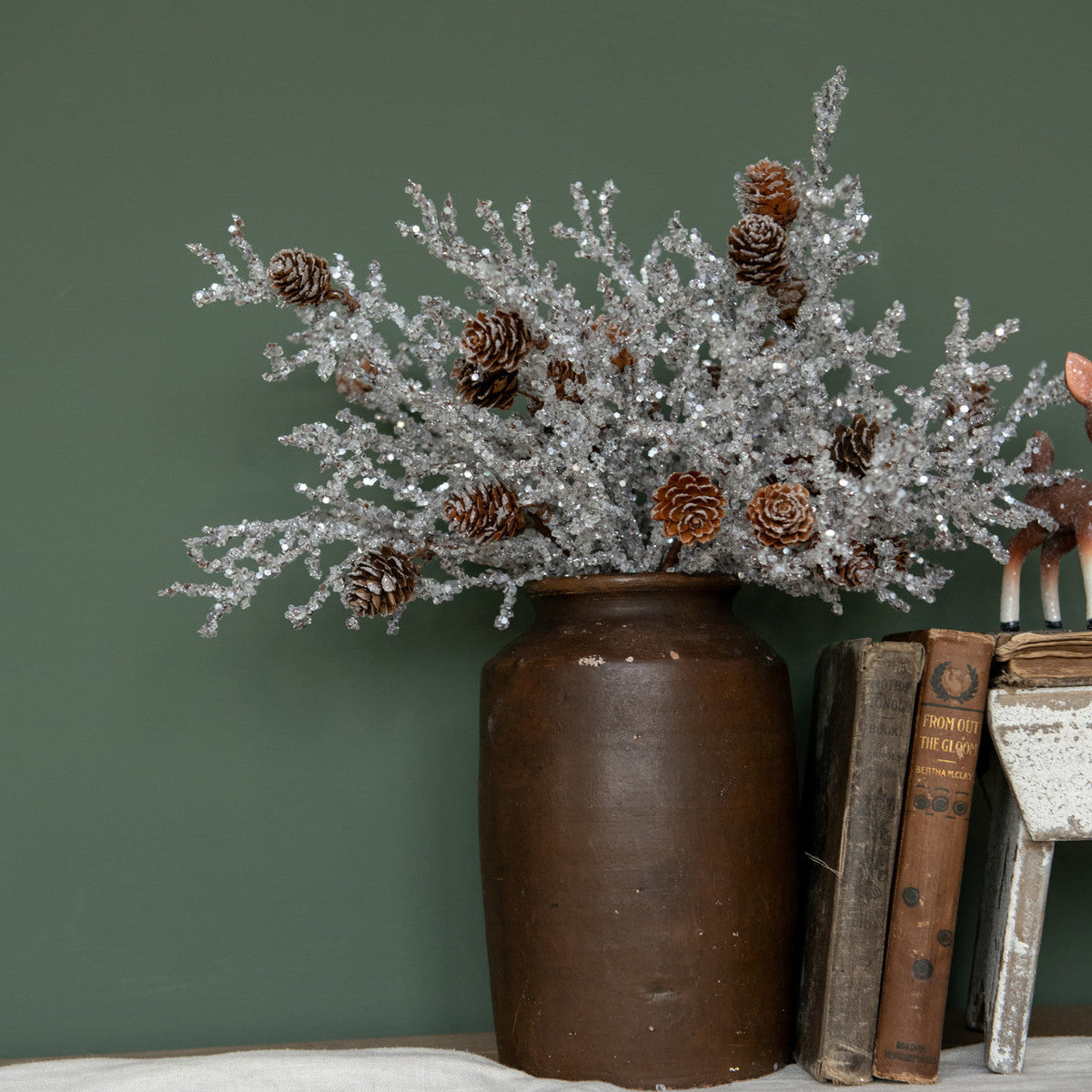 14" Icey Twig Branch