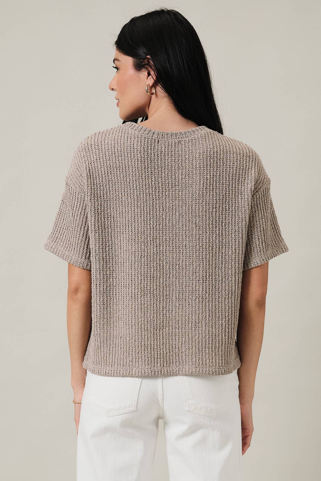 Oatmeal Coast Bouclé Top