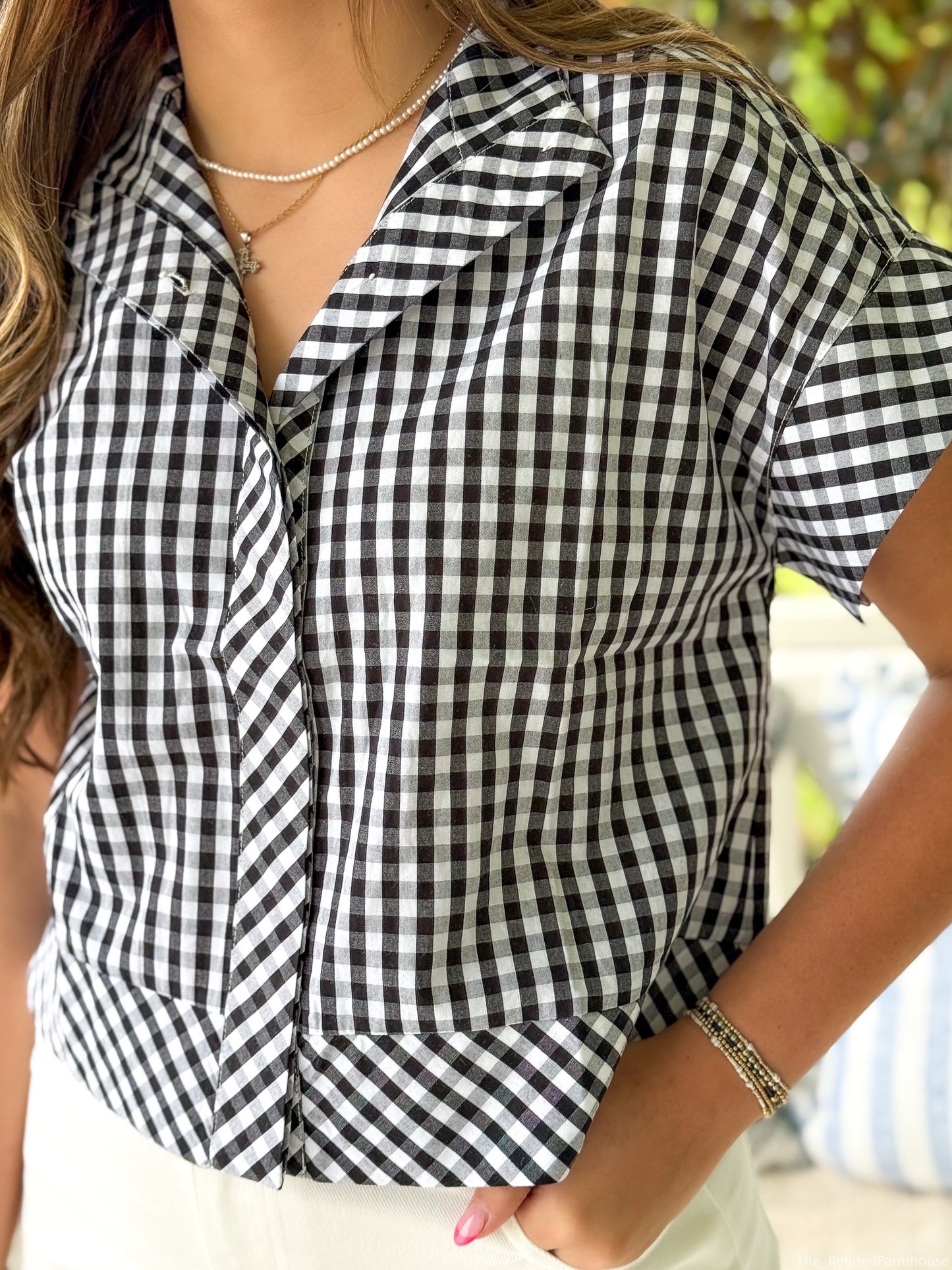 Chic in Check Blouse