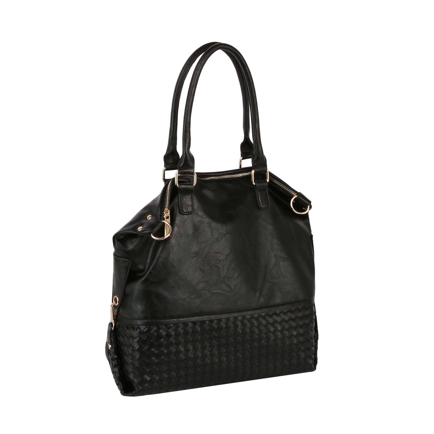 Women Tote Shoulder Top Handle Hobo Handbag: MOCHA / ONE SIZE