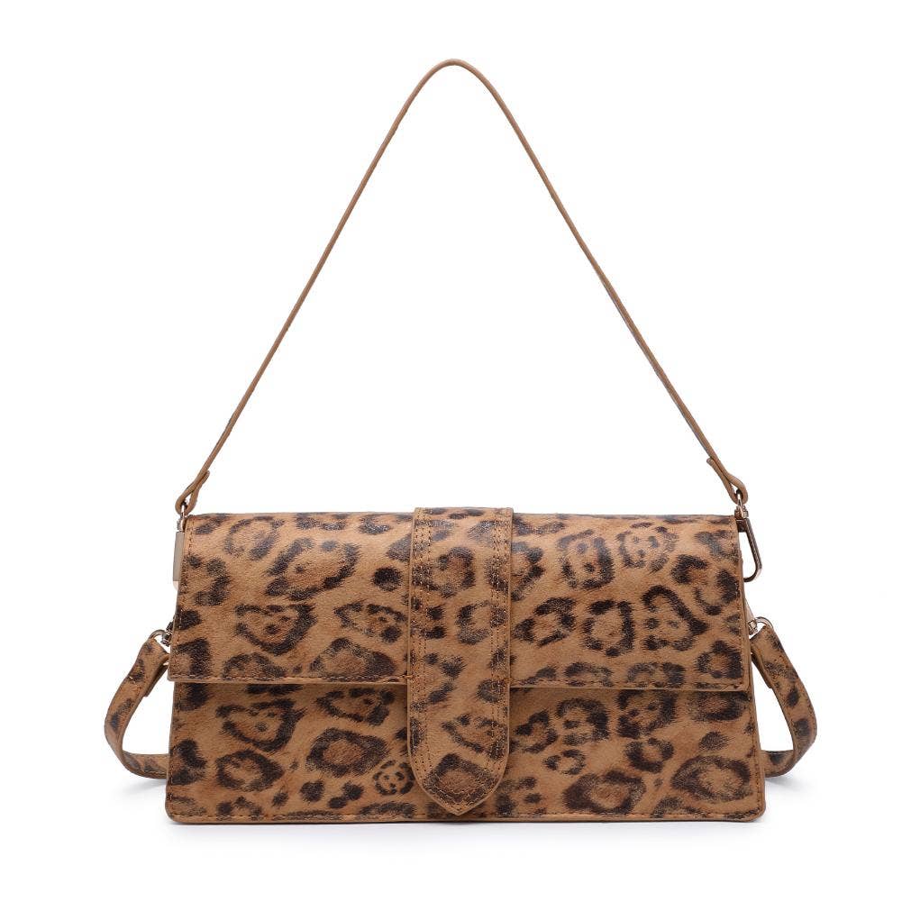 Violet Leopard Crossbody: Leopard