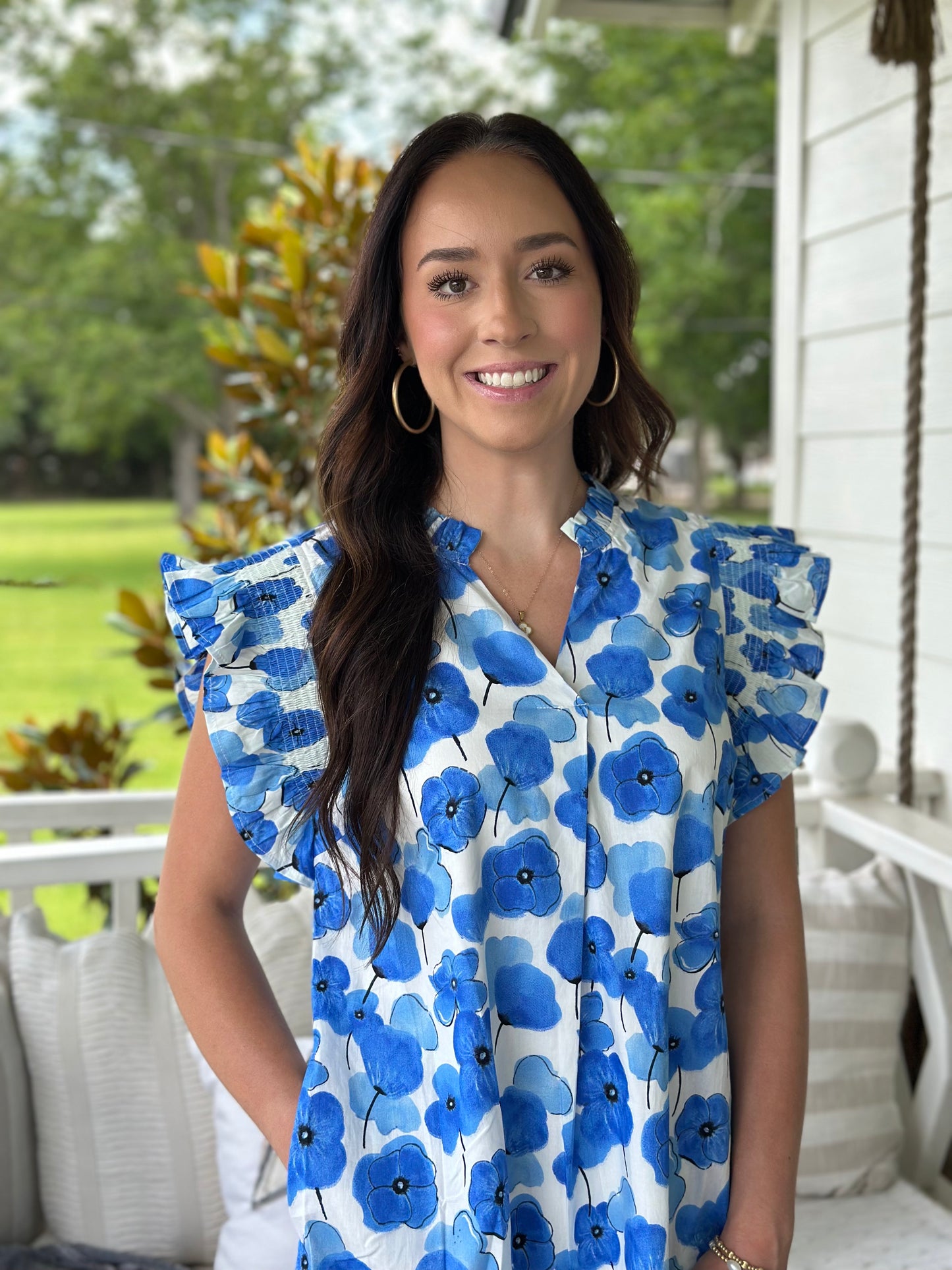 Bluebell Bloom Ruffle Dress