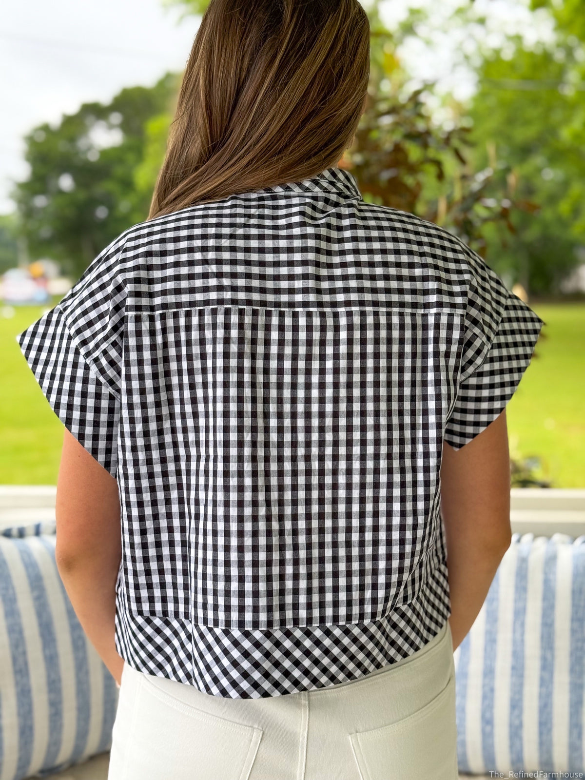 Chic in Check Blouse