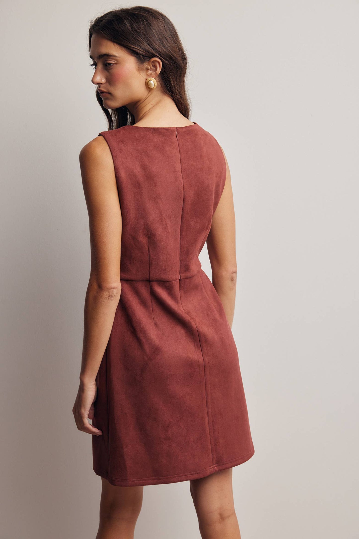 Autumn Muse Suede Dress