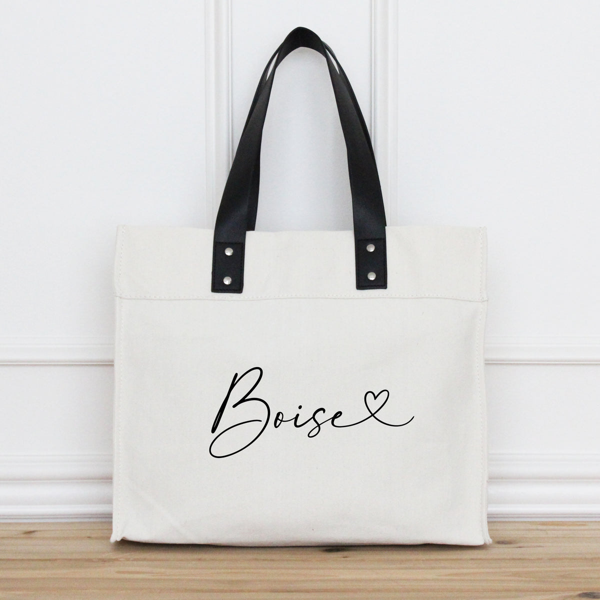 Custom City Love Market Tote: Brown