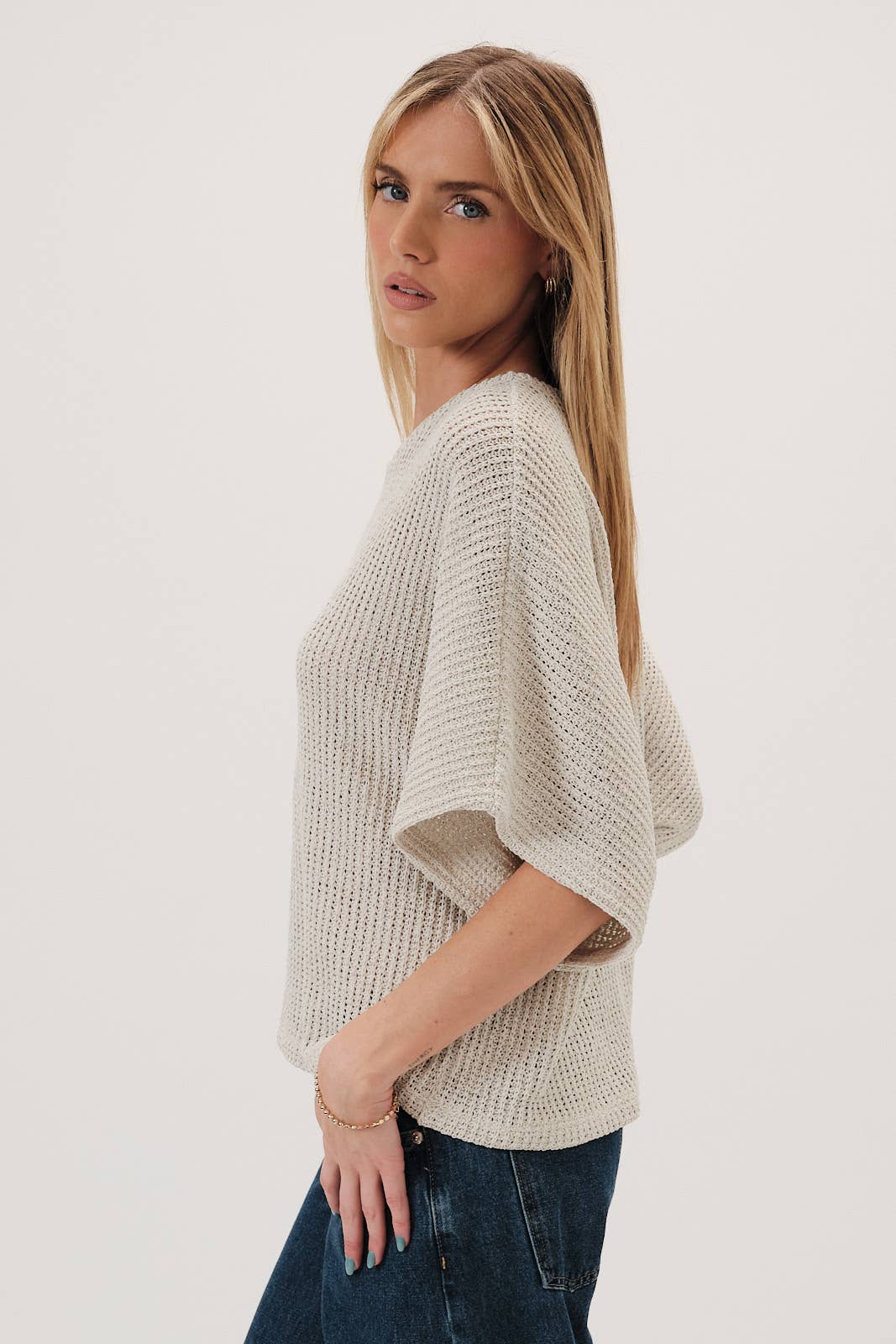 Natural Charm Bouclé Top