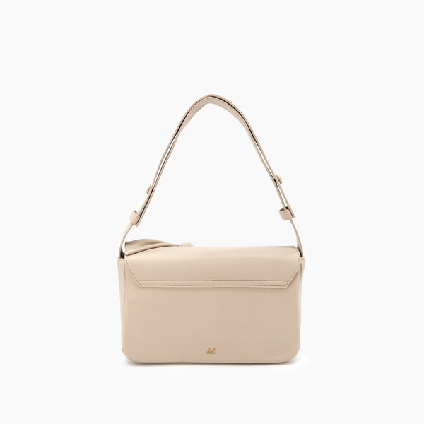 Elena Bow Shoulder Bag: Ivory