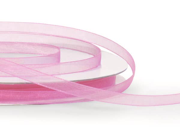 Sheer Organza Gift Packaging Ribbon: Denim Blue, 1 Pack, 7/8"x100 yards