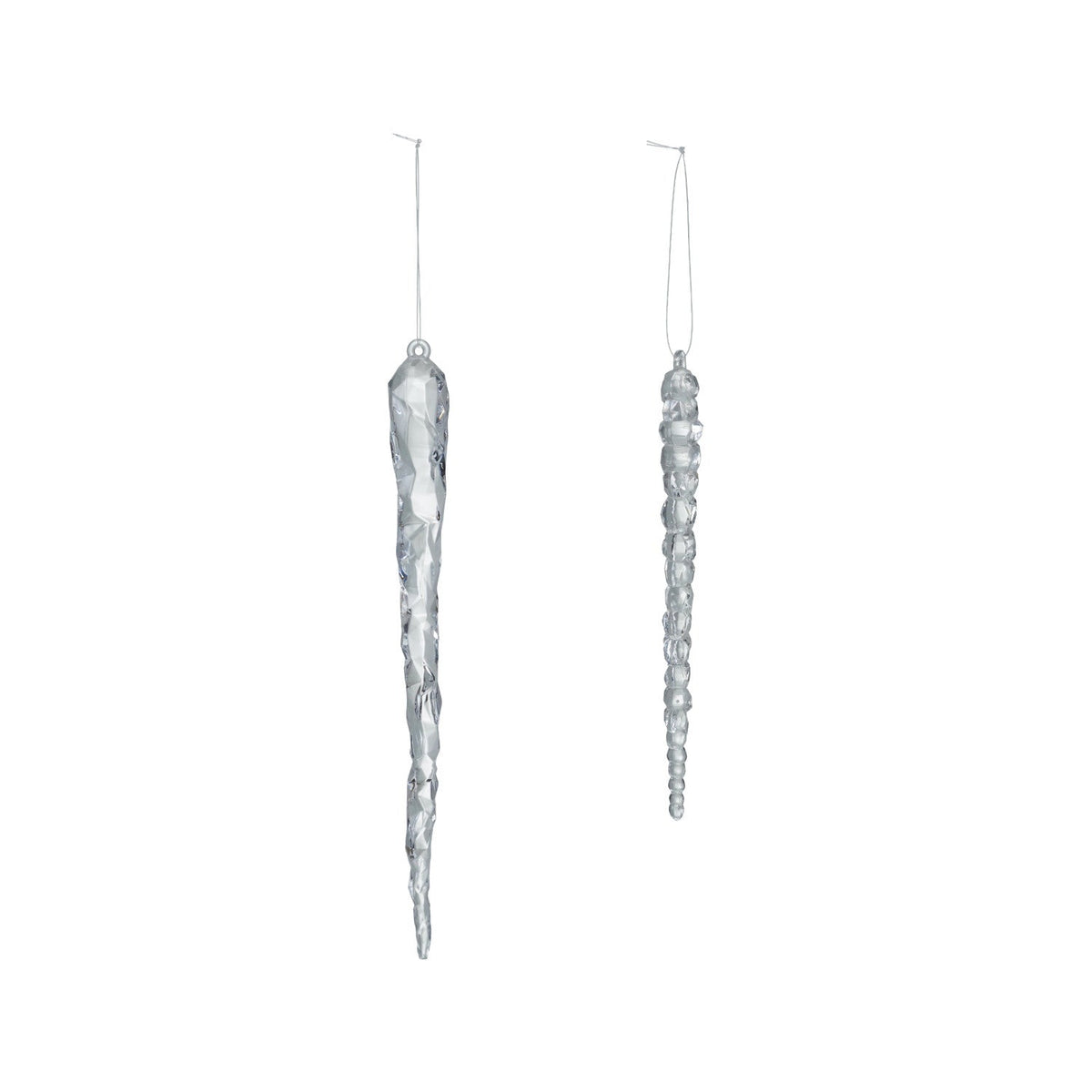 Acrylic Icicle Ornament, 2 Styles