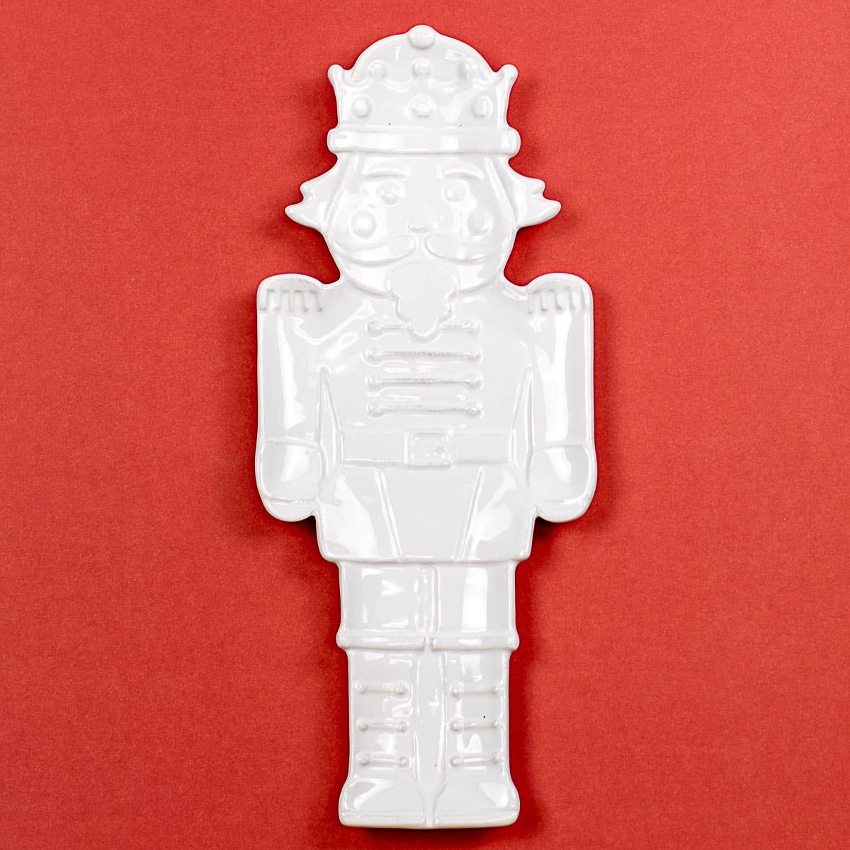 Royal Nutcracker Shaped Platter-White