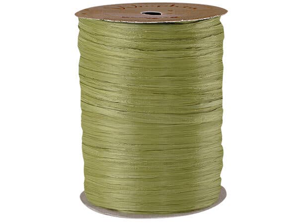 Matte Raffia Ribbon: Ivory Buff, 1 Pack, 100 yards