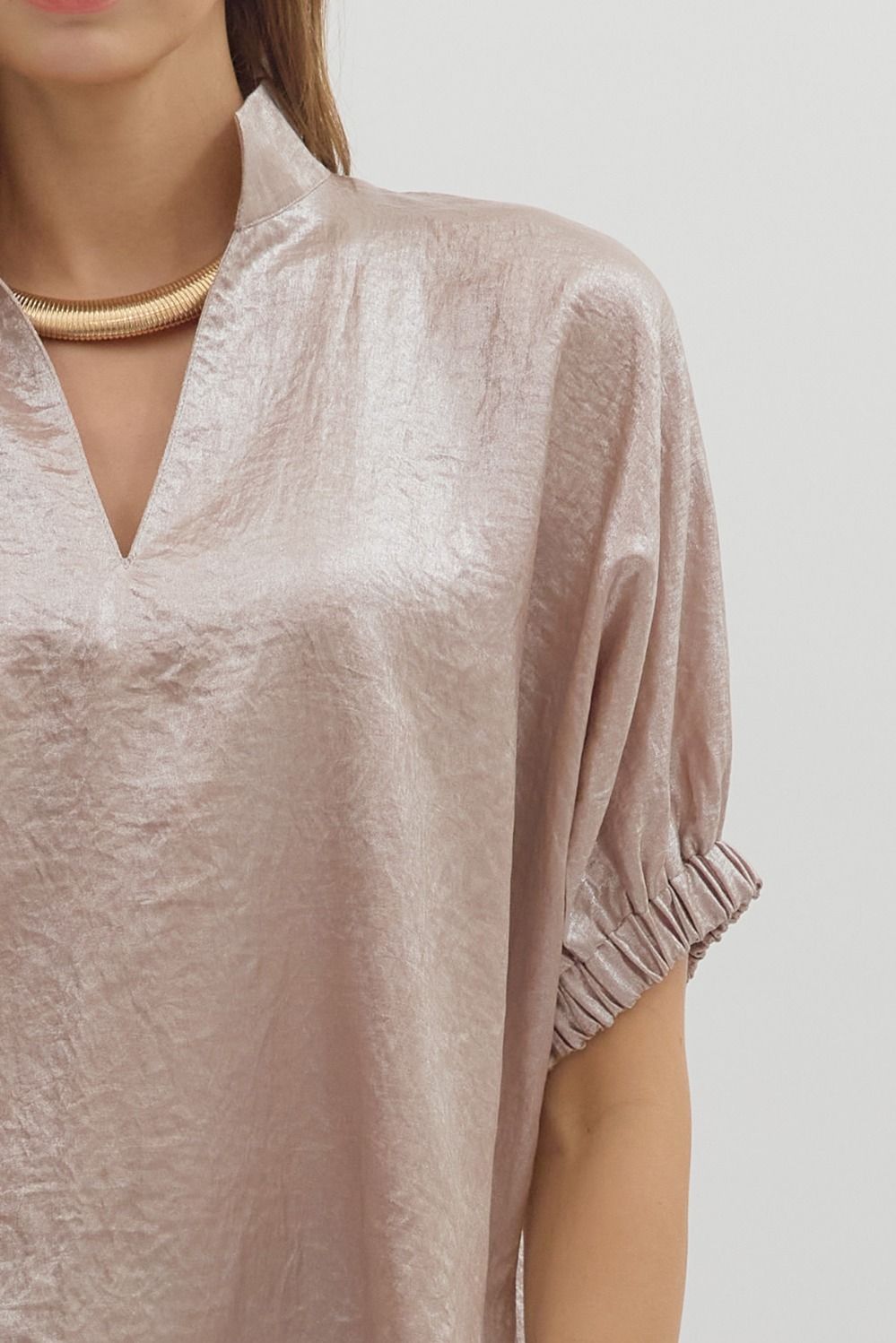 Moondust Metallic Dolman Top