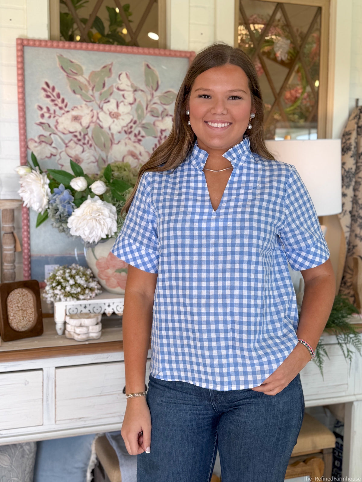 Timeless Charm Gingham Blouse