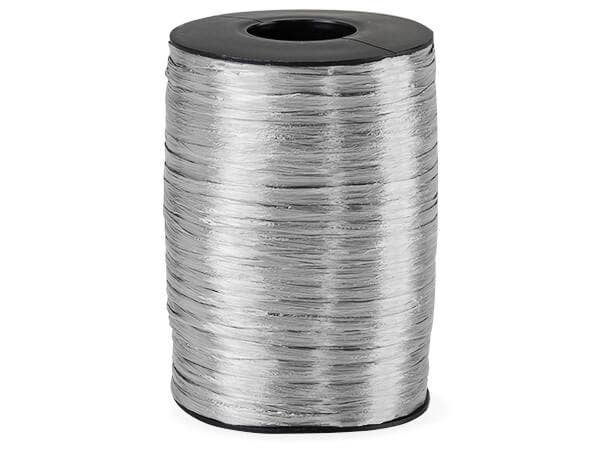 Pearlized Raffia Ribbon: Light Blue, 1 Pack, 100 yards