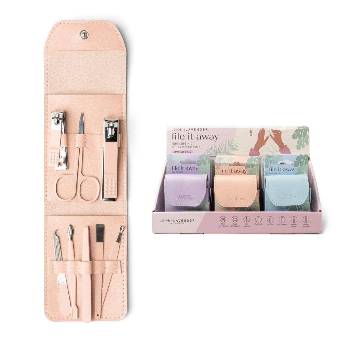 Lemon Lavender File It Away Nail Care Kit