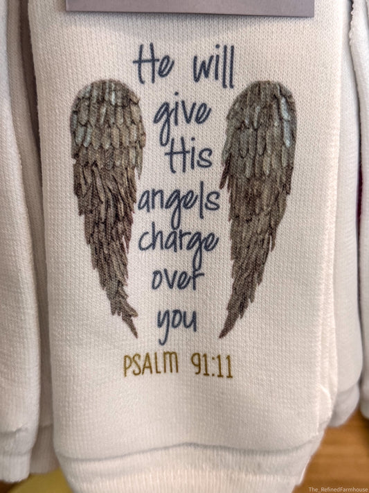 Psalms 91:11 His angels charge over you Socks