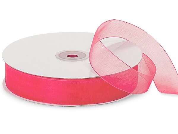 Sheer Organza Gift Packaging Ribbon: Light Blue, 1 Pack, 7/8"x100 yards