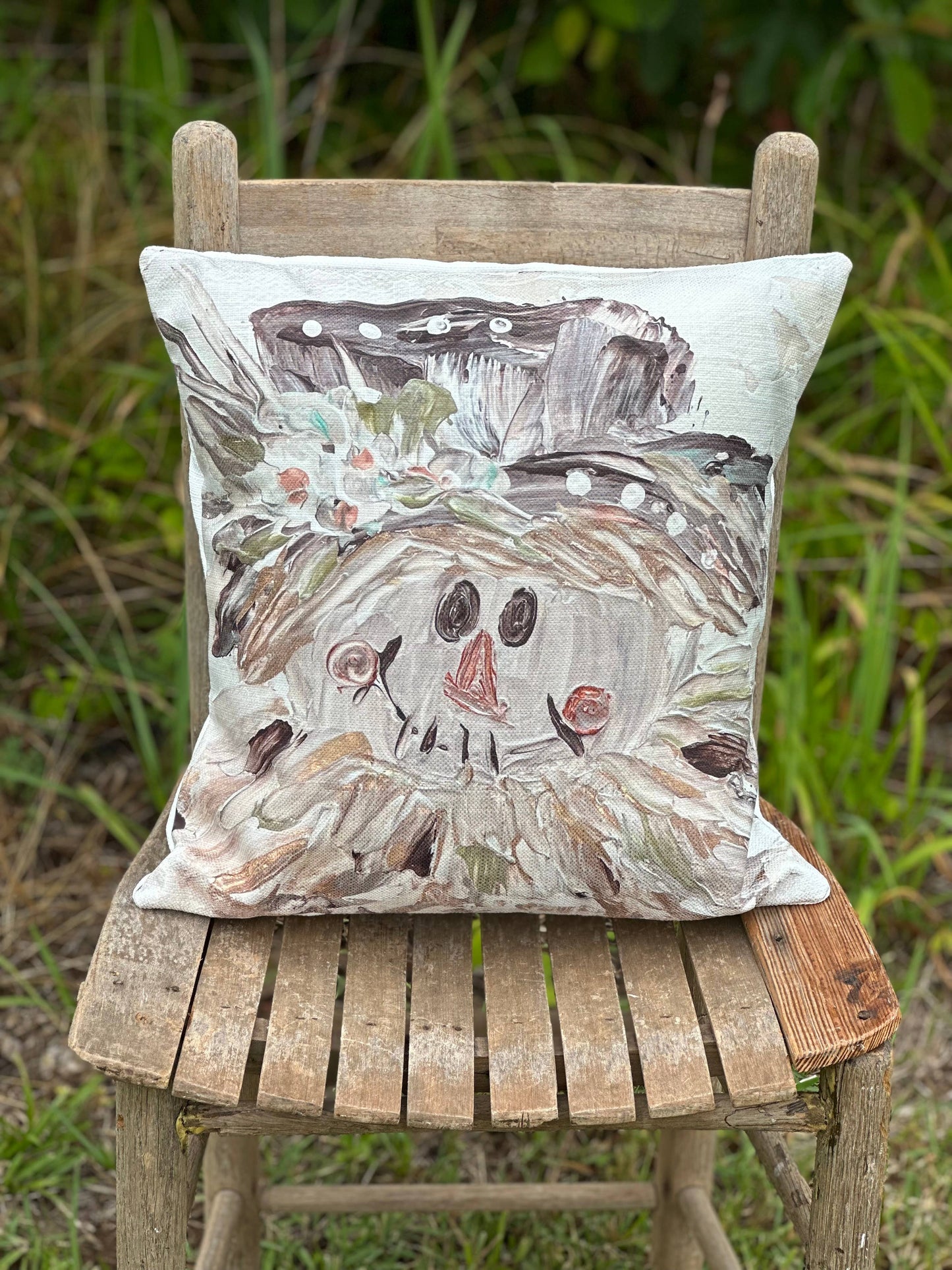 Sweet Harvest Scarecrow Pillow: 18x18