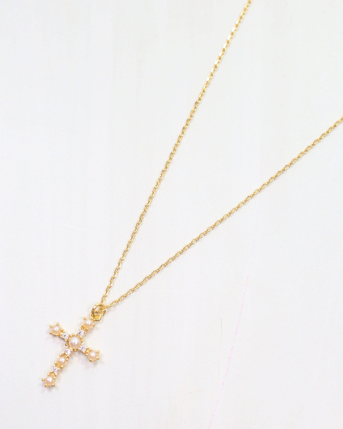 Penley Cross Necklace Gold