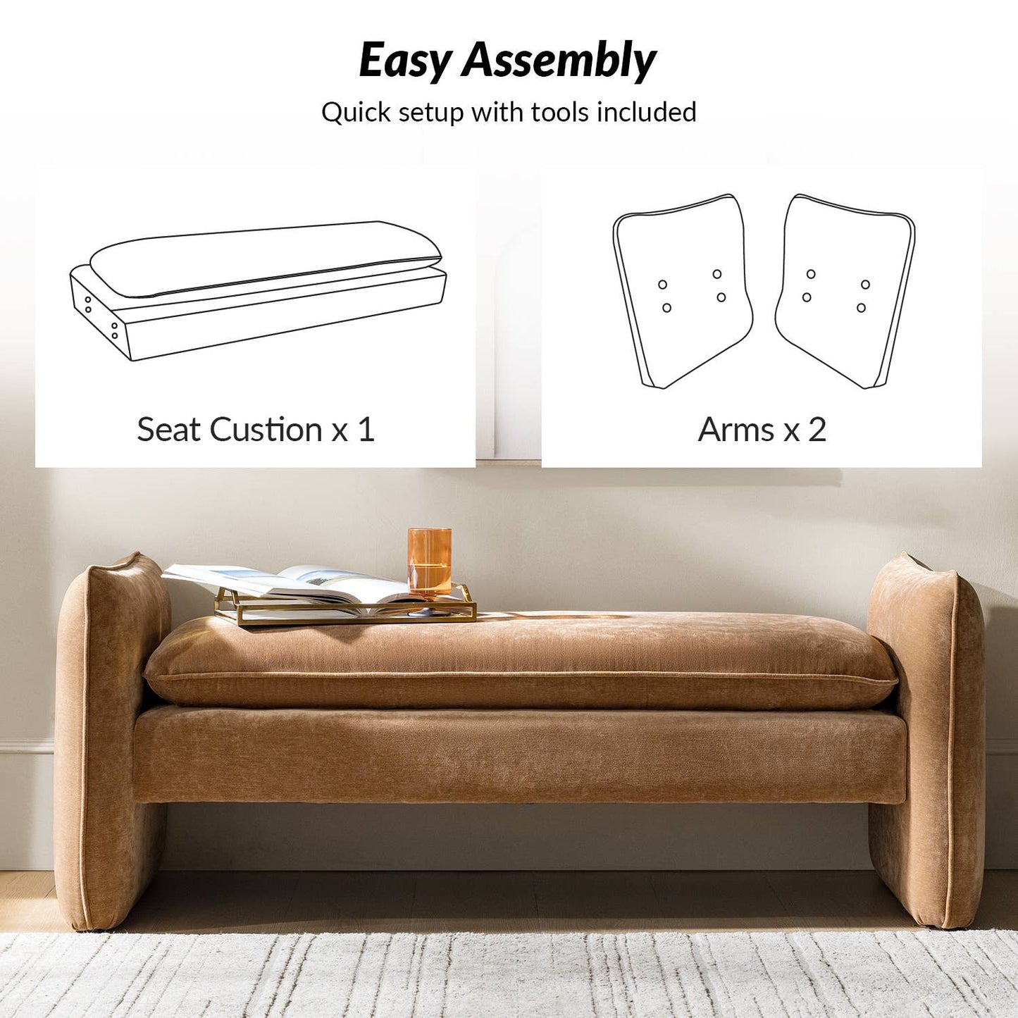 Ella Bench: Caramel