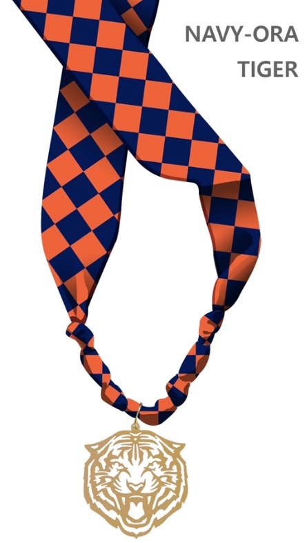 Auburn Pride Checkered Scarf Necklace