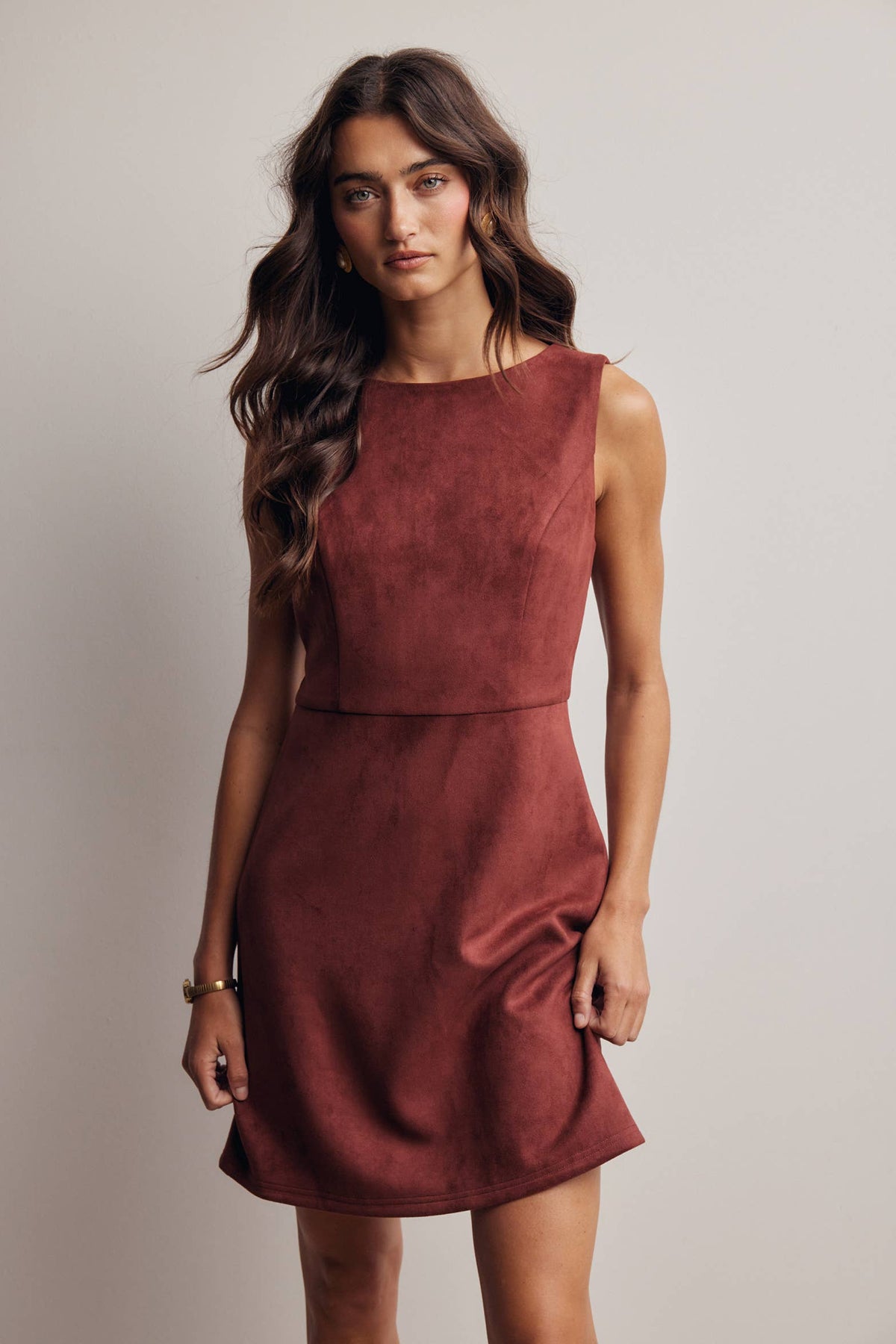 Autumn Muse Suede Dress