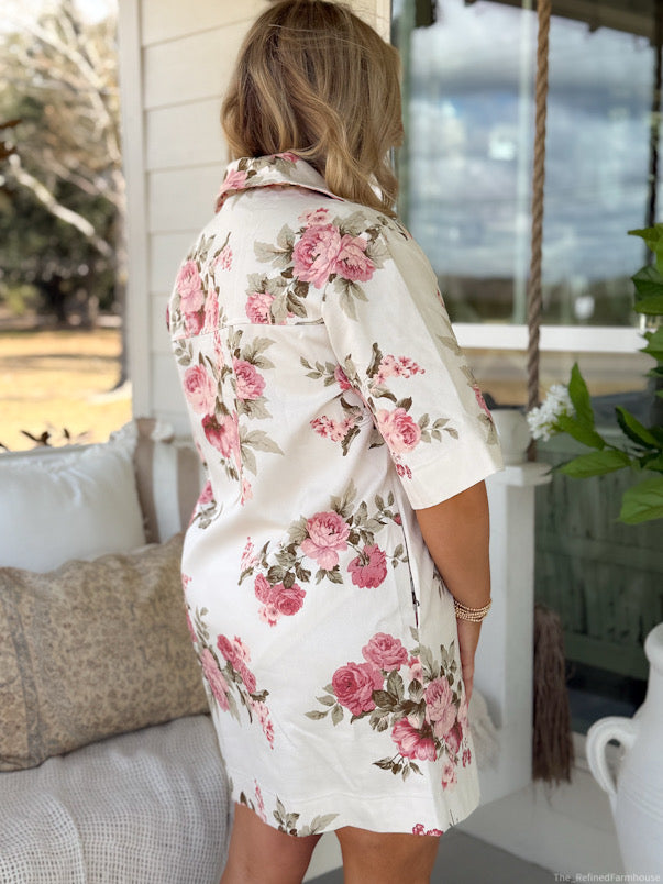 Brielle Floral Collared Dress
