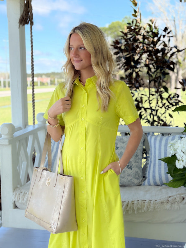 The Gold Kiwi Midi Dress