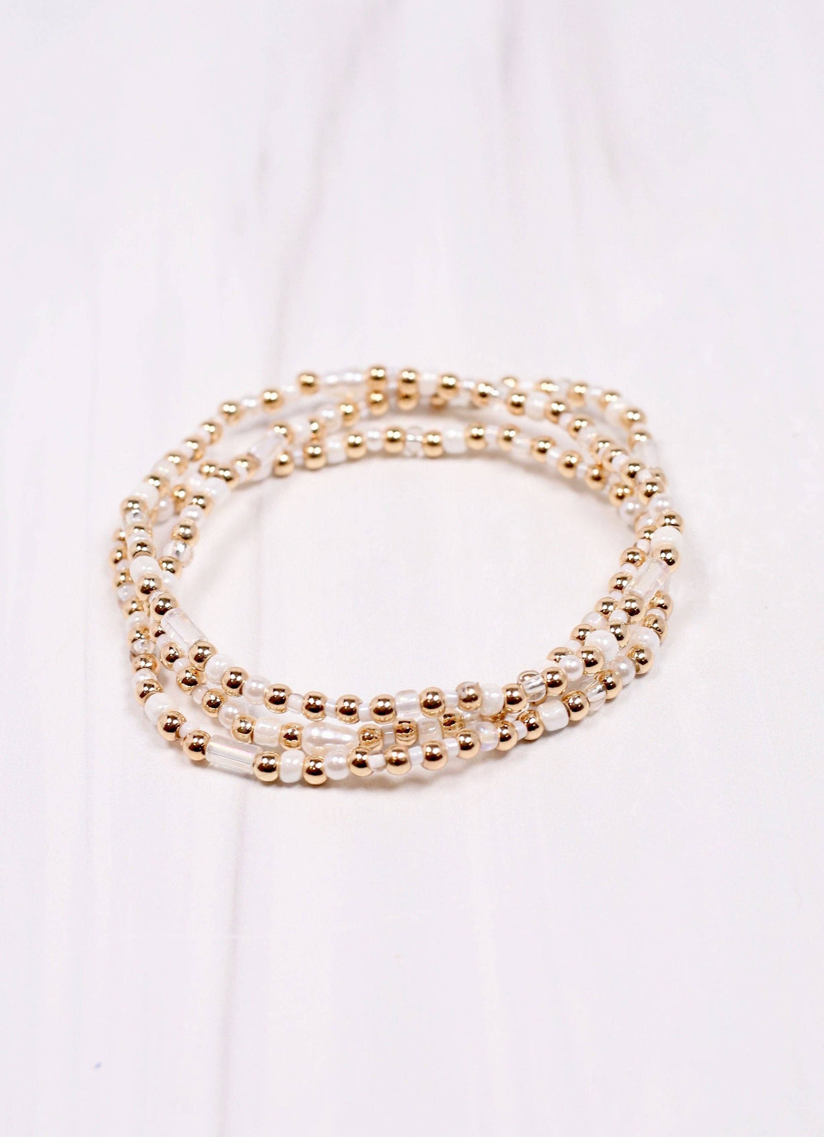 Dewayne Bracelet Set WHITE: Default