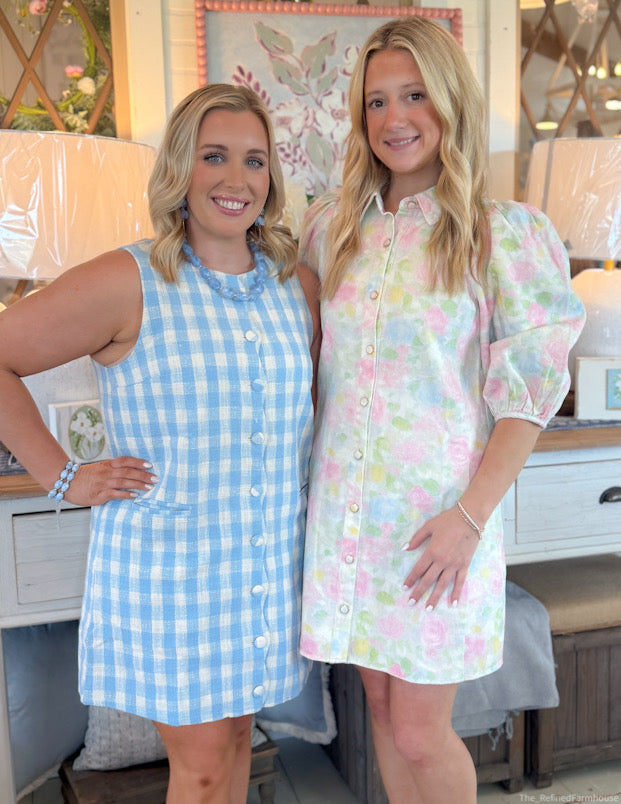 The Bluebell Gingham A-Line Dress