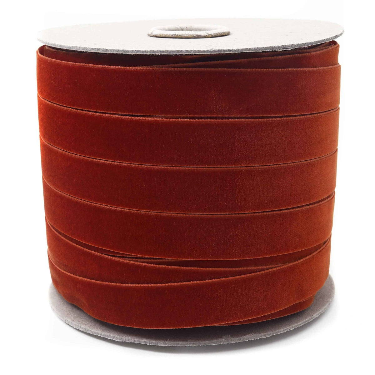Rust Swiss Velvet Ribbon