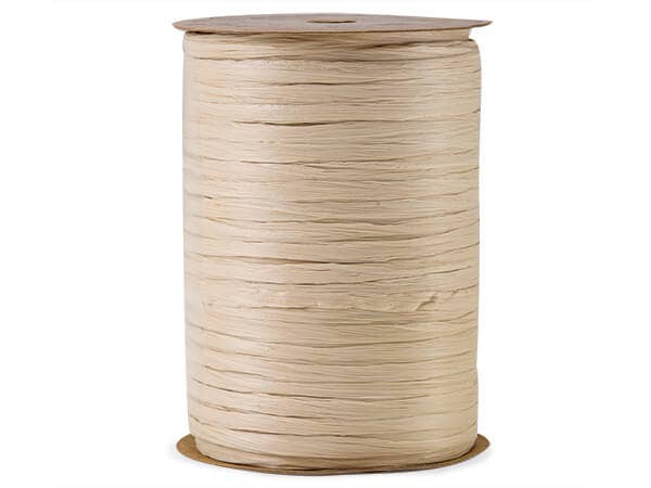 Matte Raffia Ribbon: White Matte, 1 Pack, 100 yards