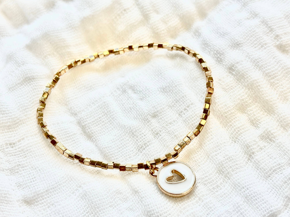 "She Is Safe" Heart Bracelet