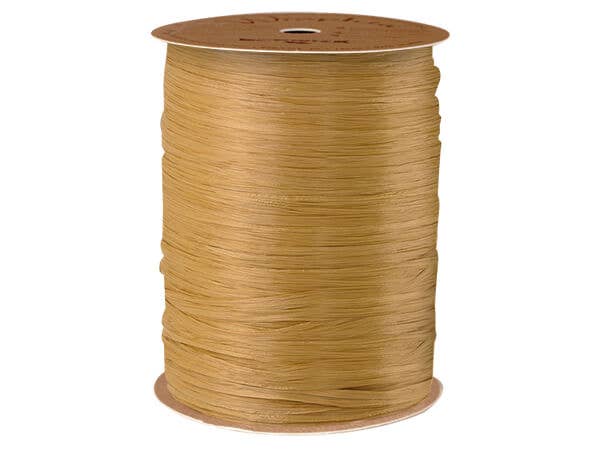 Matte Raffia Ribbon: Ivory Buff, 1 Pack, 100 yards