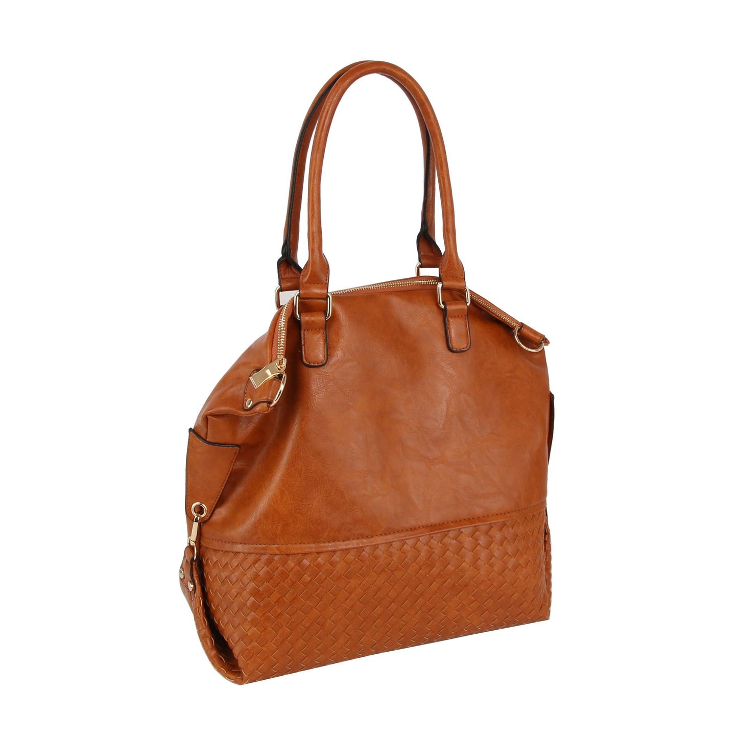 Women Tote Shoulder Top Handle Hobo Handbag: MOCHA / ONE SIZE