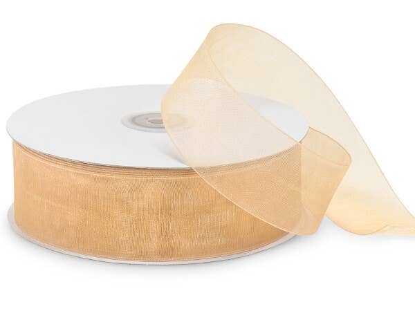 Sheer Organza Gift Packaging Ribbon: Light Blue, 1 Pack, 7/8"x100 yards