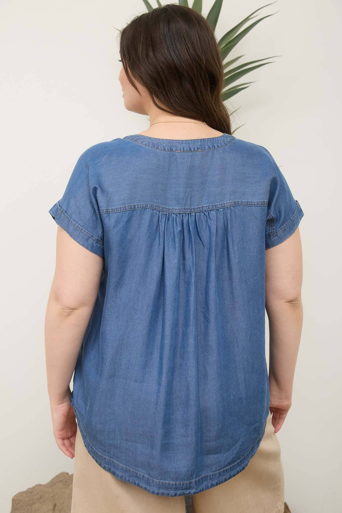 Denim Days Button-Up - Curvy
