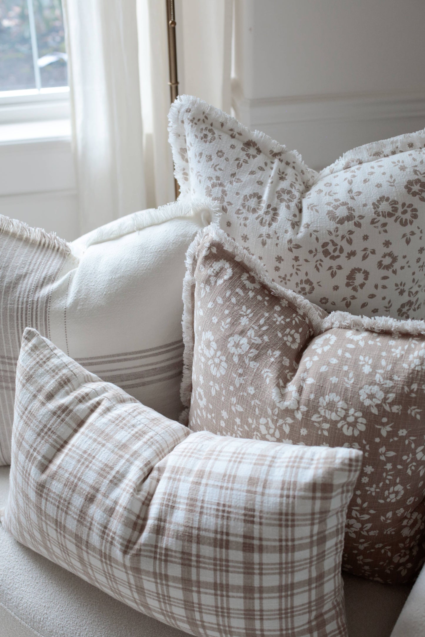 Brown Plaid Pillow | Fleur + Fray Collection