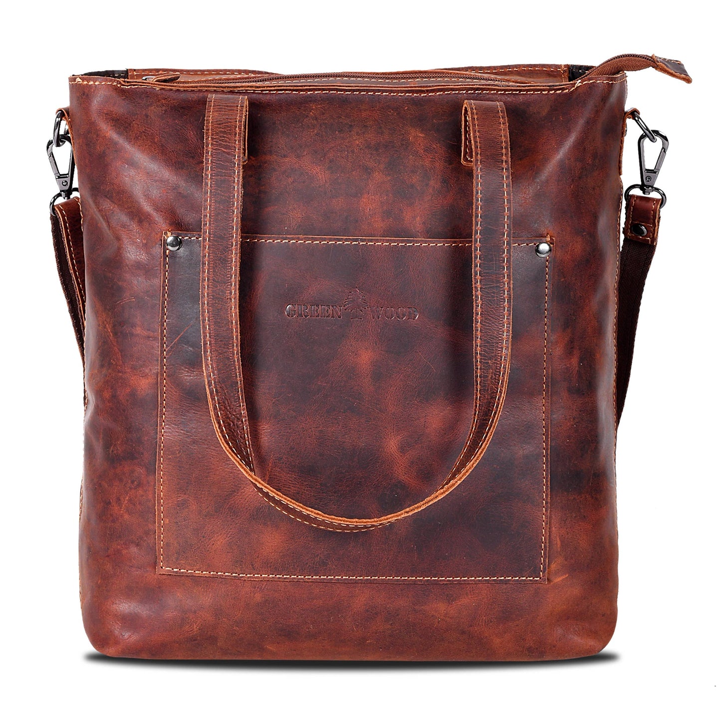 Classic Leather Tote Bag Bunbury Camal