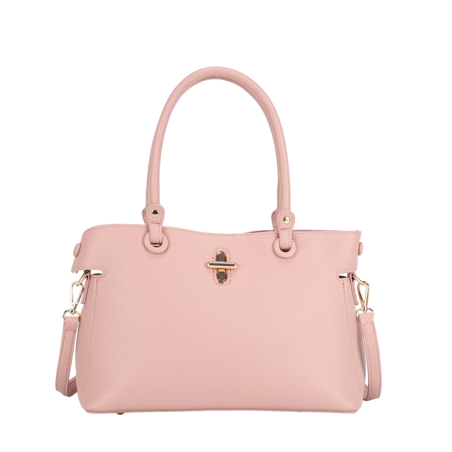 Yara Vegan Leather Satchel Bag – Pink