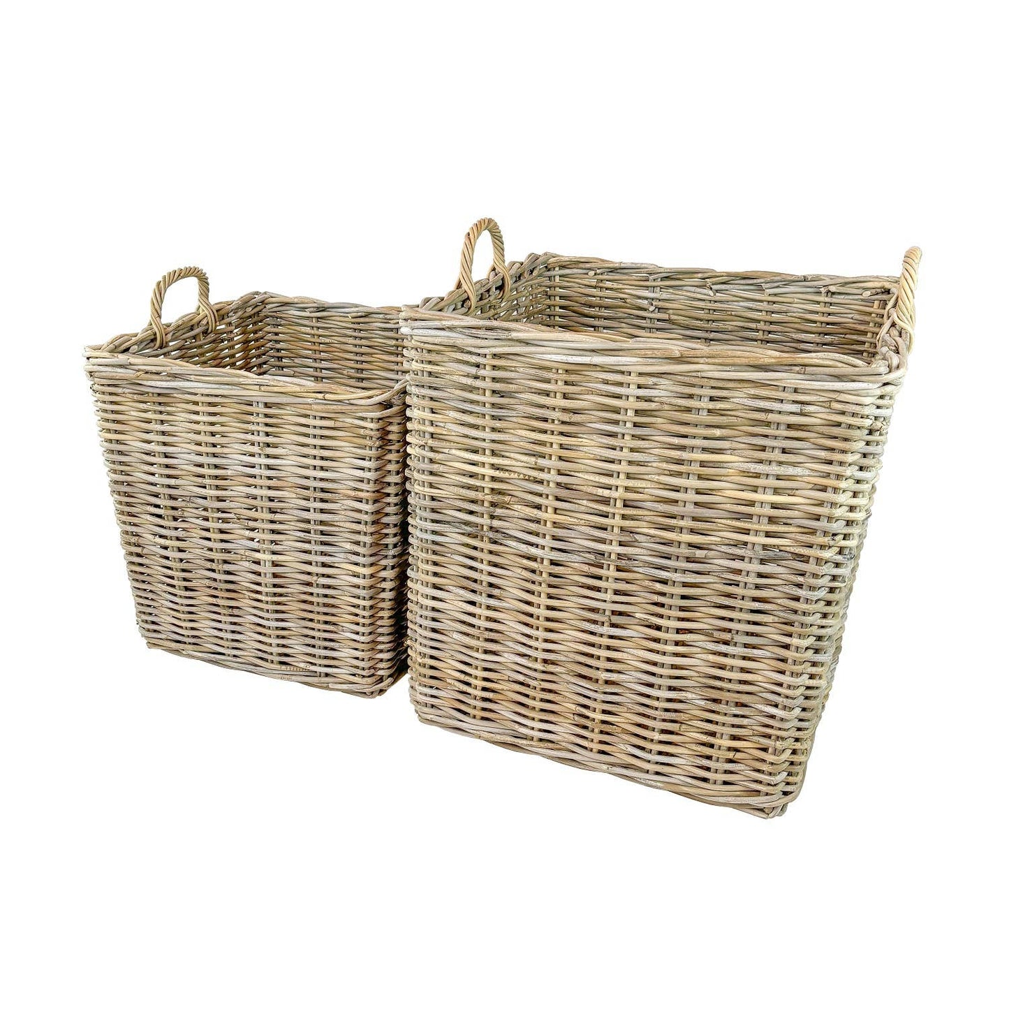 Square Grey Rattan Baskets