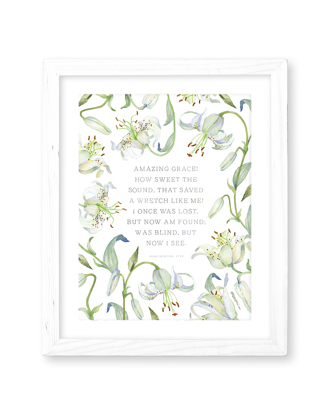 Amazing Grace Print: 8x10