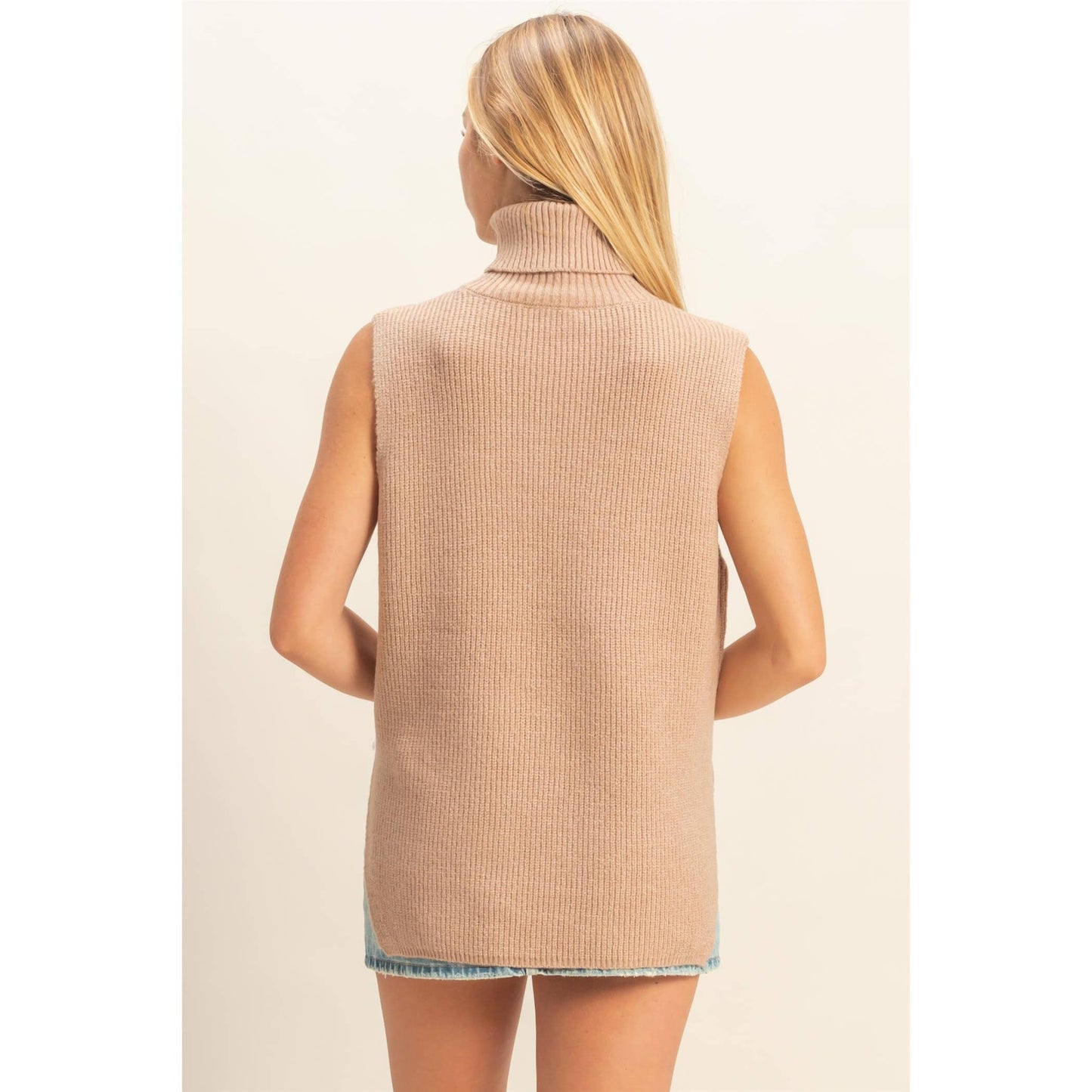 Sleek & Chic Turtleneck Vest