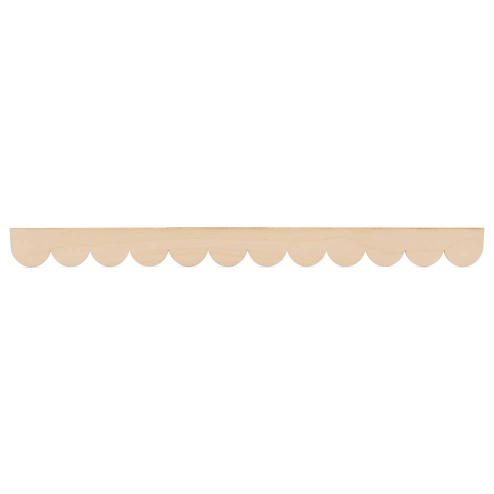 DIY Classic Scalloped Shelf Trim
