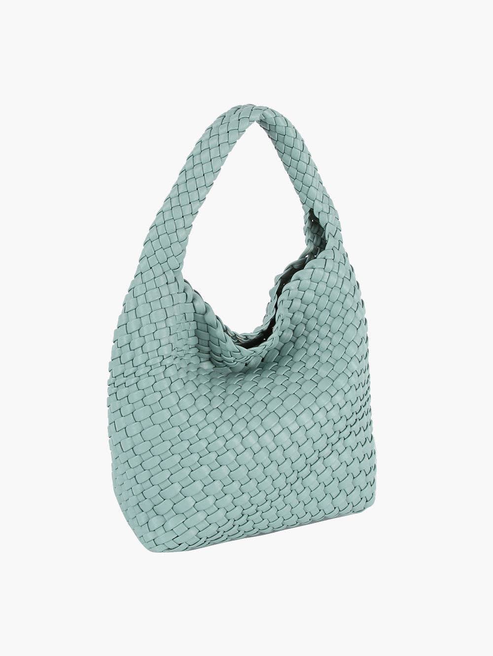 Hobo Handbag With Detachable Shoulder Strap: GREY