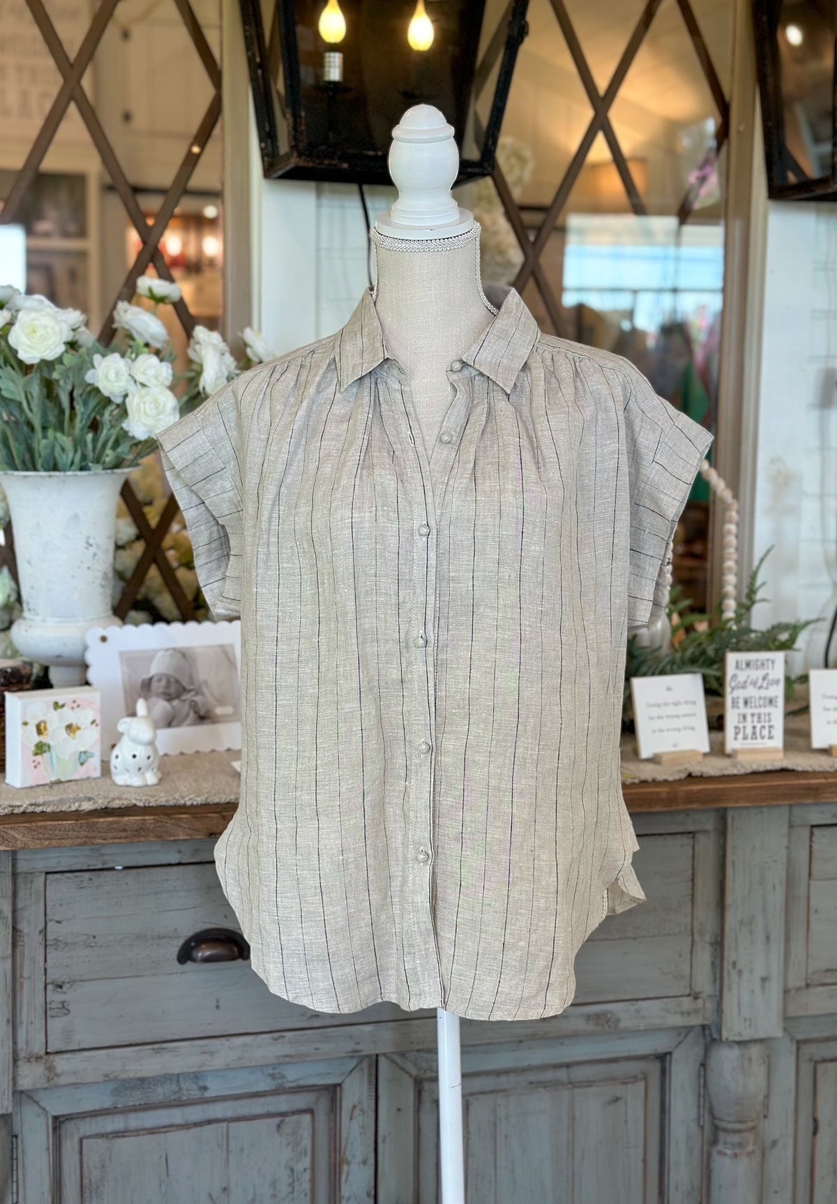 Casey Linen Top